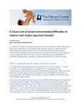 A Closer Look at Social Communication Difficulties of Children with