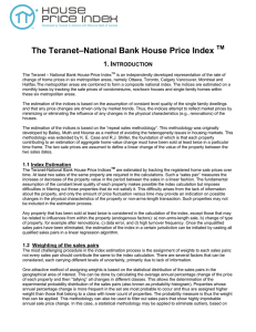 methodology - Teranet – National Bank House Price Index