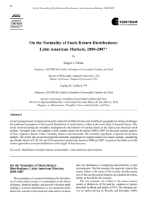 On the Normality of Stock Return Distributions
