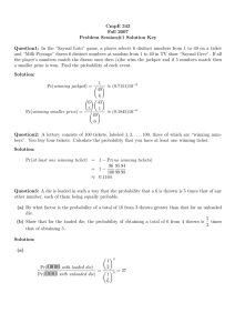 CmpE 343 Fall 2007 Problem Session#1 Solution Key Question1: In