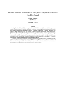 Smooth Tradeoffs between Insert and Query Complexity in