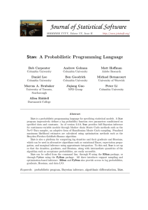 Stan: A Probabilistic Programming Language