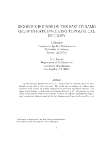 RIGOROUS BOUNDS ON THE FAST DYNAMO GROWTH RATE