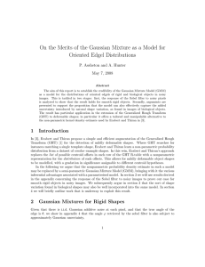 On the Merits of the Gaussian Mixture as a Model for Oriented Edgel