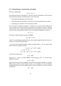 3.4 Heisenberg`s uncertainty principle