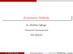 Econometric Methods