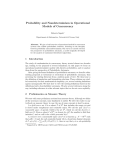 Probability and Nondeterminism in Operational Models of
