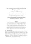 The analysis of perturbed risk processes with Markovian arrivals