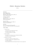 STA013 - Elementary Statistics