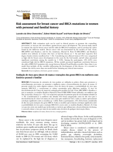 Risk assessment for breast cancer and BRCA mutations in women