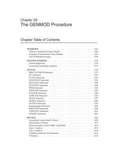 The GENMOD Procedure