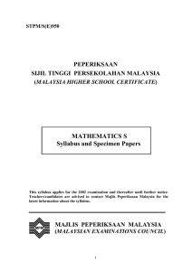 950 matematik - Portal Rasmi Majlis Peperiksaan Malaysia