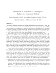 Homework 2: Inference &amp; Learning for Undirected Graphical Models