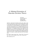 A Minimal Extension of Bayesian Decision Theory