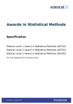 Awards in Statistical Methods