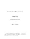 Properties of Ideal-Point Estimators