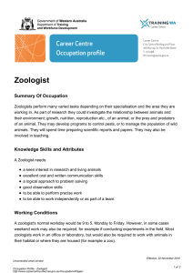 Zoologist - Career Centre