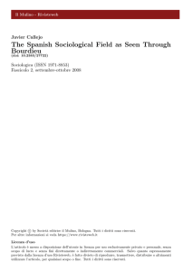 The Spanish Sociological Field as Seen Through Bourdieu