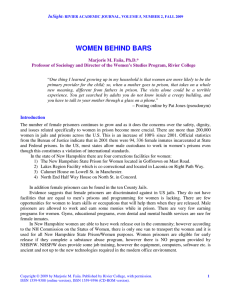 women behind bars - Rivier University
