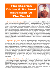 9. Moorish Divine and National Movement Of The World