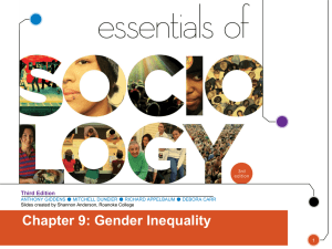 Chapter 9: Gender Inequality Third Edition