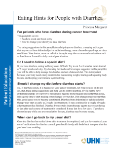 Eating Hints for People with Diarrhea