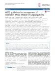 WSES guidelines for management of Clostridium difficile