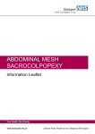 ABDOMINAL MESH SACROCOLPOPEXY