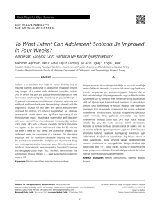 To What Extent Can Adolescent Scoliosis Be Improved in Four