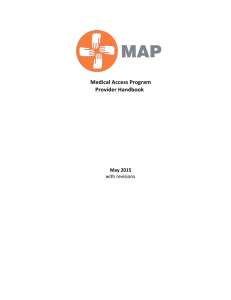 Medical Access Program Provider Handbook TABLE OF CONTENTS