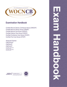 Handbook - Wound, Ostomy and Continence Nursing Certification