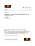 Facing Our Demons: Psychiatric Perspectives on Exorcism Rituals
