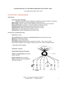 Gyn, Female Reproductive System I