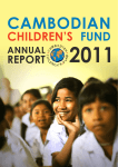 2011 CCF Annual Report - Cambodian Children`s Fund