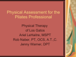 Physical Assessment for the Pilates Professional