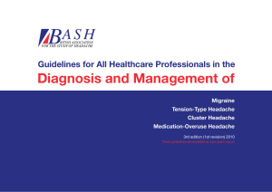 Diagnosis and Management of Migraine, Tension