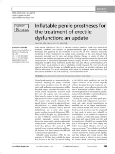 Inflatable penile prostheses for the treatment of