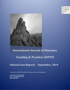 International Journal of Pharmacy Teaching