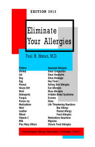 Eliminate Your Allergies