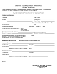 Patient Data Form - Unifour Pain Treatment Physicians