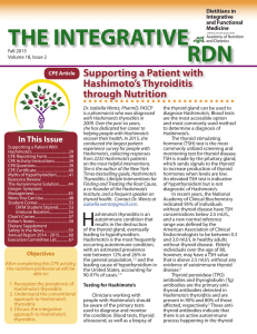 Dietitians in Integrative and Functional Medicine