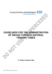 guidelines for the administration of drugs through enteral feeding