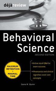 Deja Review Behavioral Science, Second Edition