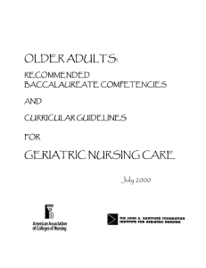 older adults: geriatric nursing care