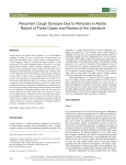 Recurrent Cough Syncope Due to Pertussis in Adults
