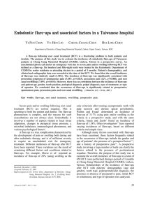 Endodontic flare-ups and associated factors in a Taiwanese hospital