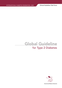 Global Guideline - International Diabetes Federation