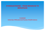 dydrogesterone – from menarche to menopause