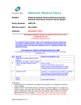 National Medical Policy