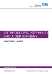 ARTHROSCOPIC (KEY-HOLE) SHOULDER SURGERY